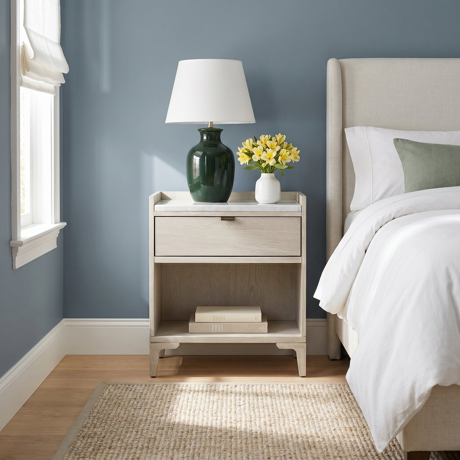 Elaiya Genuine Marble Nightstand