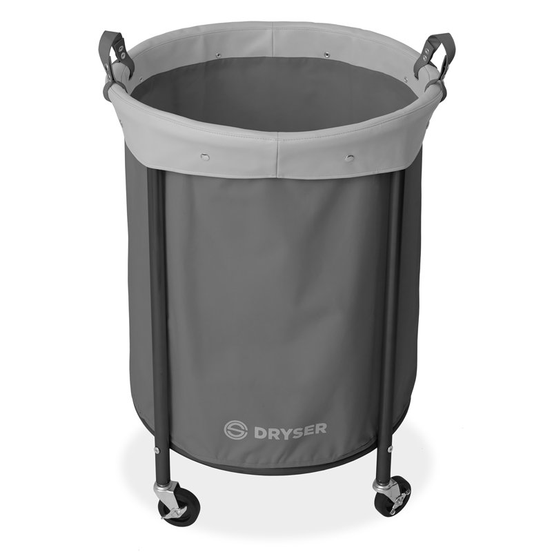 Canvas Laundry Hamper, Gray