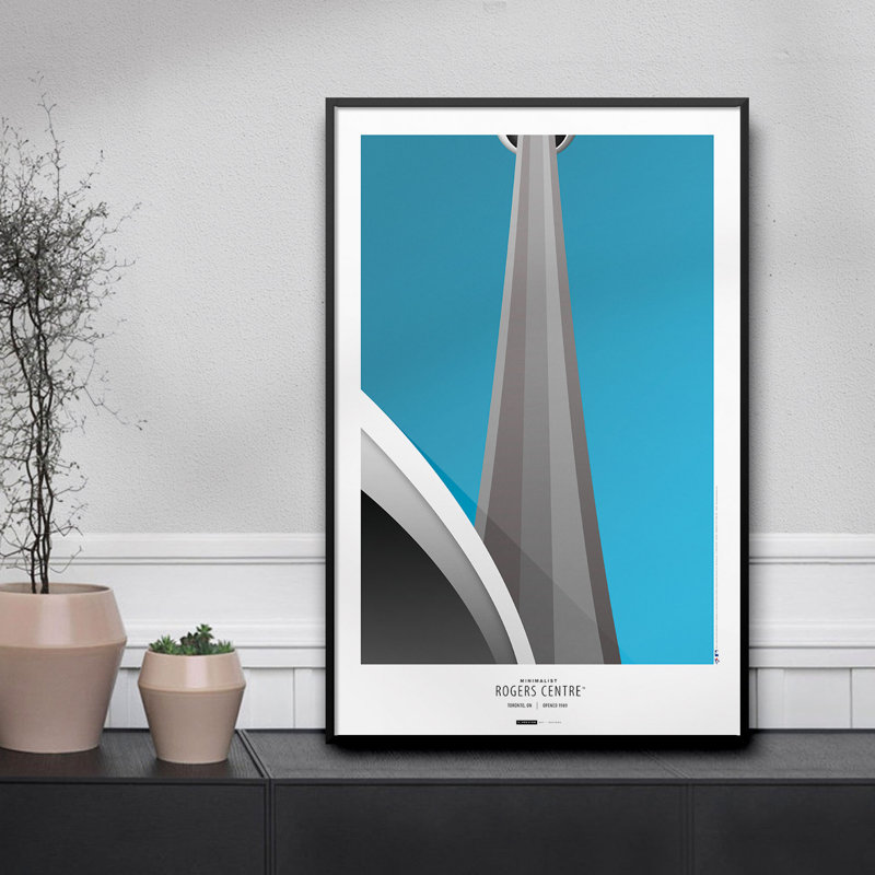 «Minimalist Rogers Centre» par S. Preston, impression sur toile non encadrée