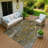 Machine Washable Indoor/Outdoor Bernadette ACN2222 Botanical Rug-114553674