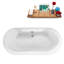 1501.1mm x 701mm Soaking Acrylic Bathtub-350271053