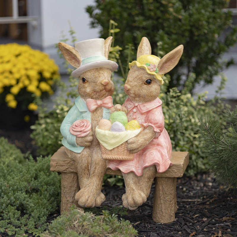 Cuiksa Rabbit Concrete Garden Statue