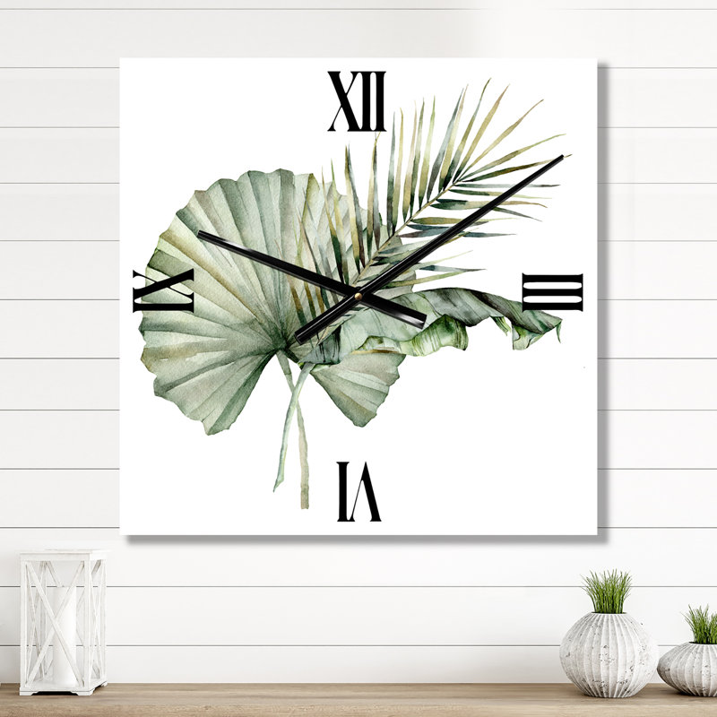Horloge murale bouquet tropical, Grand
