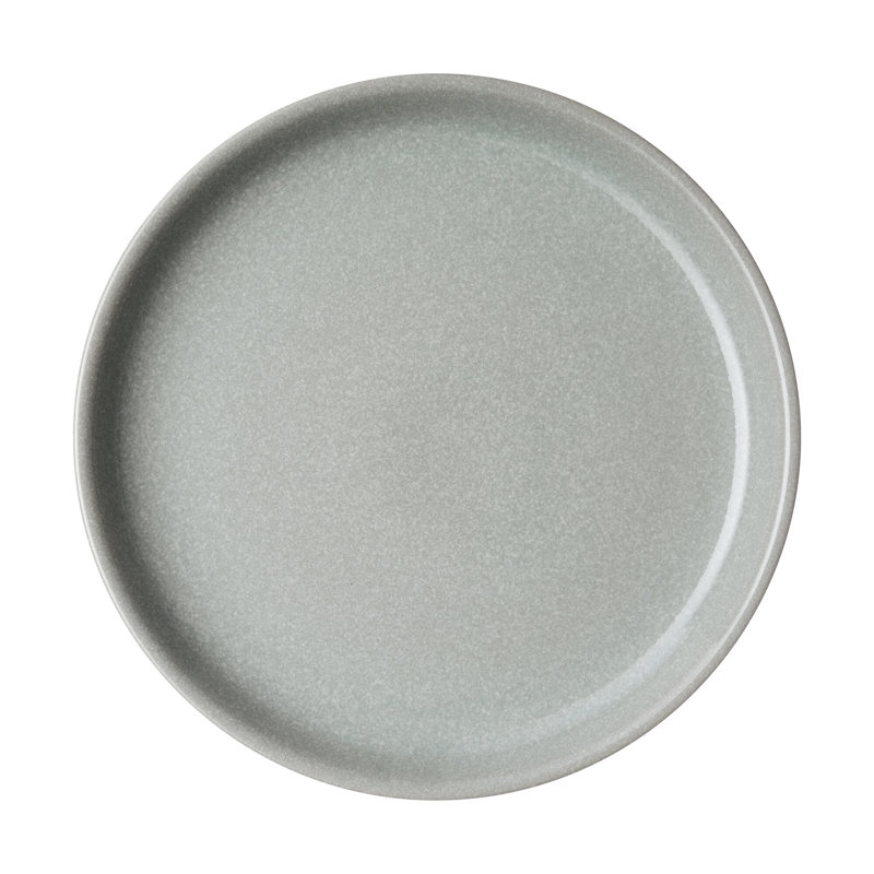 Denby Elements Coupe Dinner Plates, Light Grey