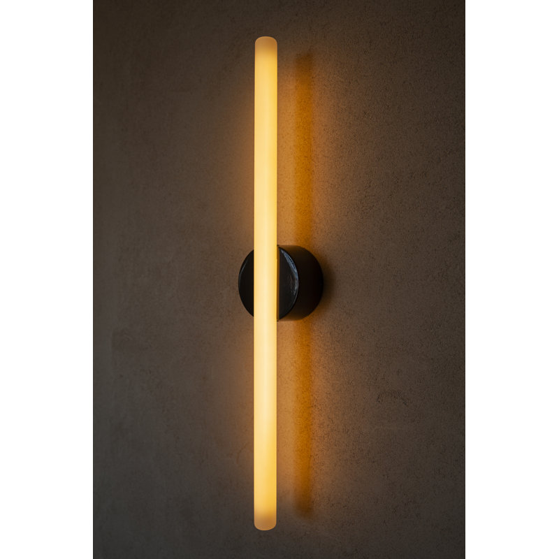 Kilter Wall Light Dark Grey IP44, Matte Black