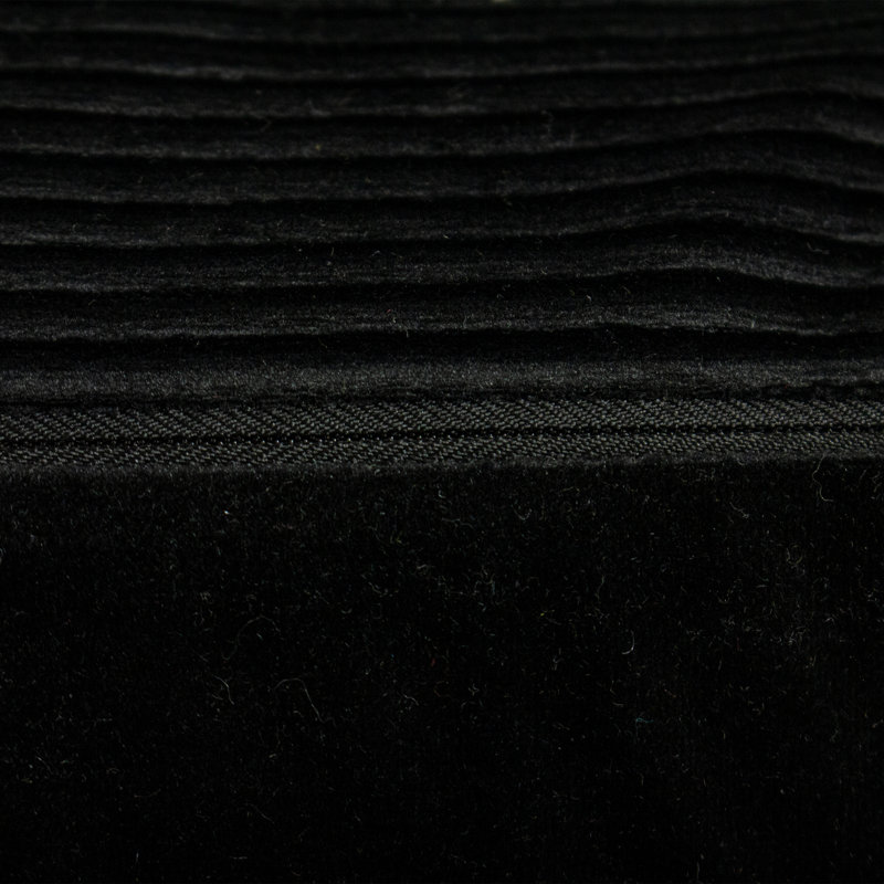 Hoggins Striped Square Throw Pillow Cover, Black