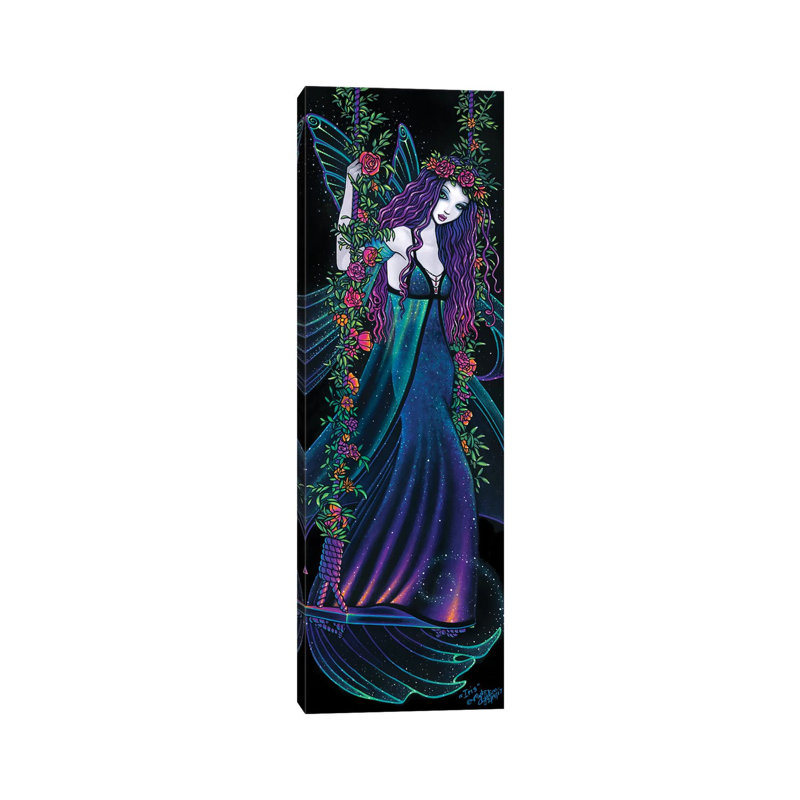 Iris by Myka Jelina - Wrapped Canvas Panoramic Painting, 91.44cm H x 30.48cm W x 1.9cm D