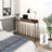Rustic Brown Wood Finish Multipurpose Over The Bed Desk With Adjustable Height, Metal Legs With Casters, Overbed Table 1Pc, Laptop Table For Bed, Breakfast Table-1488417293