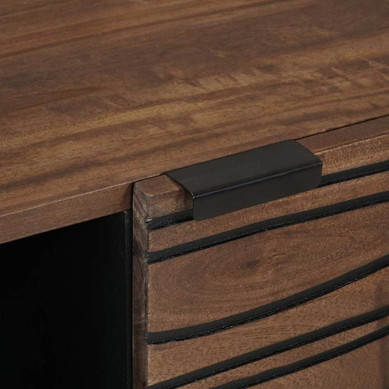 Sideboard 80 X 33 X 75 Cm Solid Mango Wood, Wood