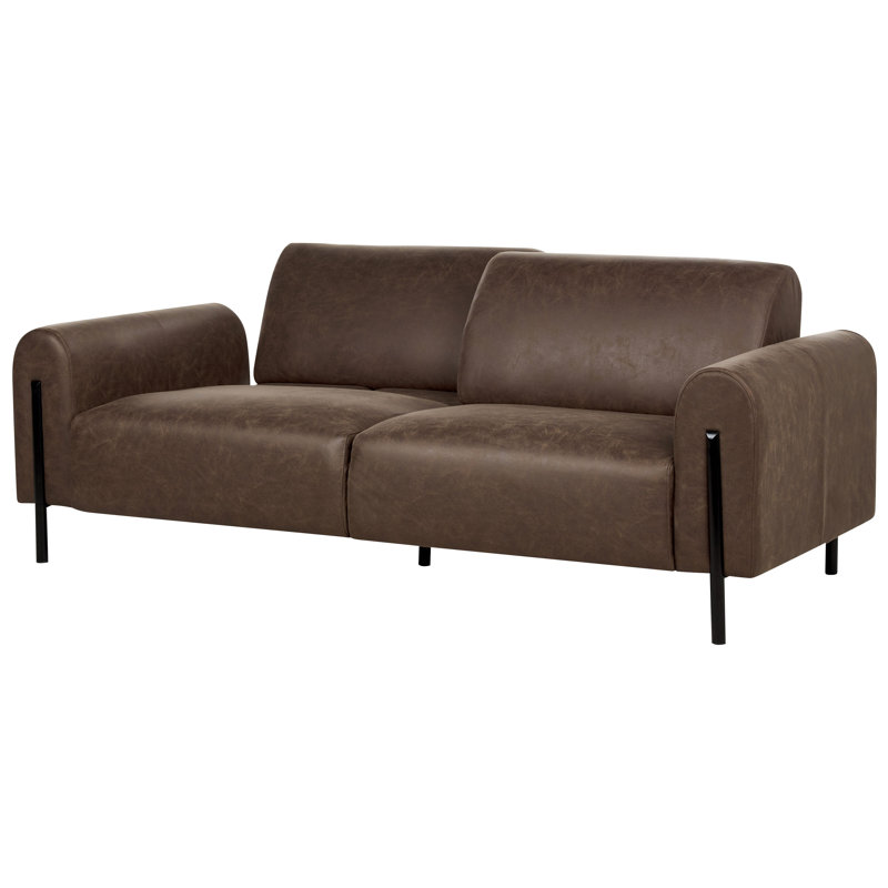 Sareh 3 Seater Sofa, Dark Brown