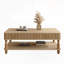 Table basse à plateau relevable avec cadre de rangement en bois massif-66499794-66499806