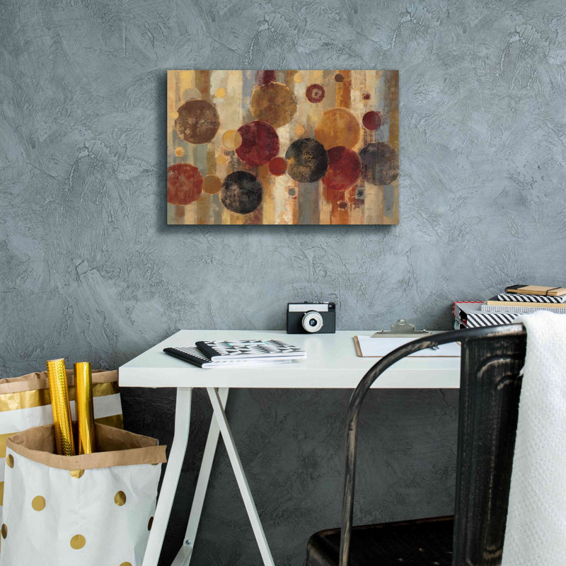 «Pendule» par Silvia Vassileva, art mural sur toile, H 12 po x l 18 po x P 0,75 po