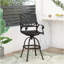 Tabouret pivotant en fonte d'aluminium