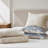 3 Pieces Full/Queen Jacquard Cotton Gauze Quilt Set,Blue-135536268