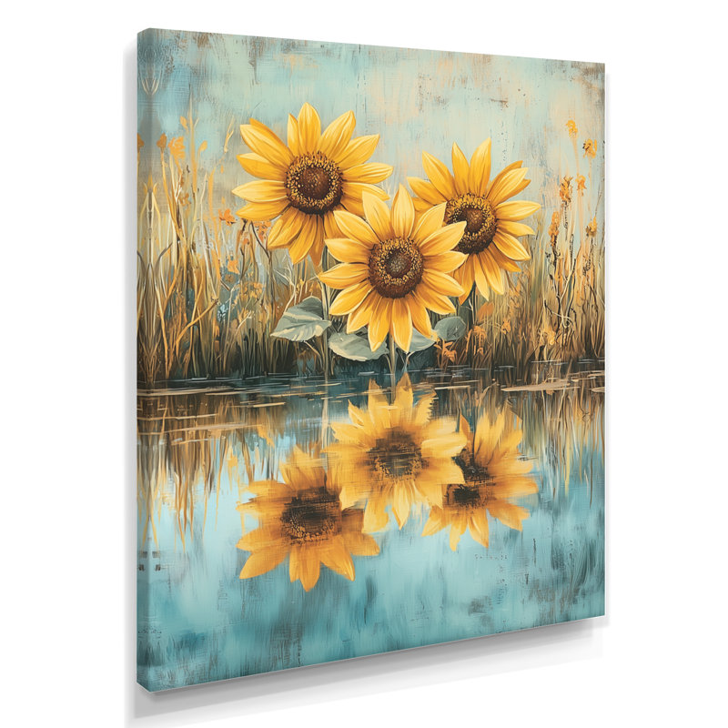 Diskson - impressions sur toile florales, H 40 po x l 30 po, Toile tendue, Ne s’applique pas