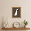 «White Duck Brown Stripes» par Molly Dillon de The Lil Dills Shop, reproduction d'art sur toile encadrée