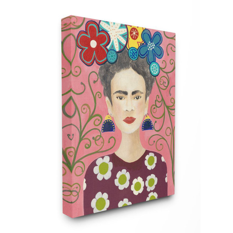 «Frida Fashion Designer Pattern Paint», impression sur toile, Toile, H 20 po x l 16 po x P 1,5 po