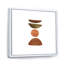 Minimal demi-lune et orange pleine lune - Impression sur toile-66814345-66814351