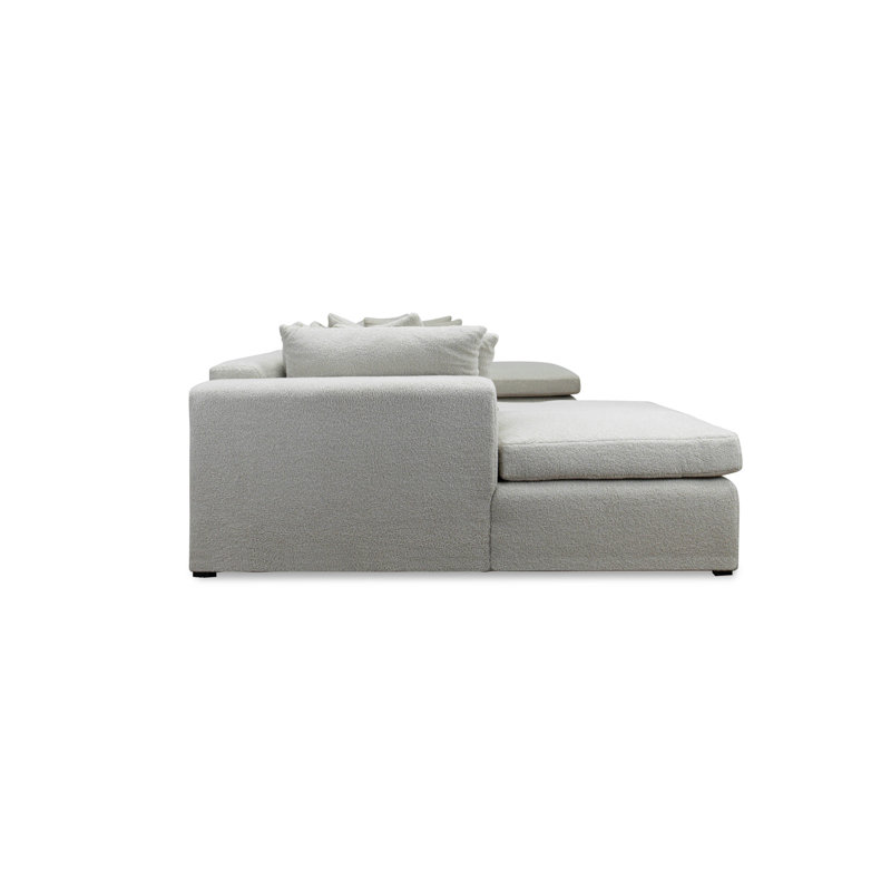 Teddy 142" 3-Piece Upholstered Sectional Sofa