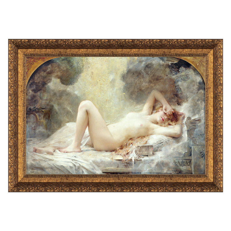 «Golden Rain» par Leon Franois Comerre, reproduction d'art encadrée, H 23 po x l 31 po x P 1,125 po