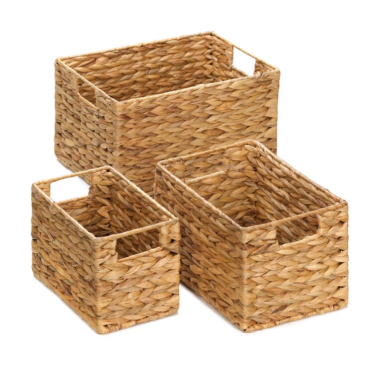 Bay Isle Home Saisha 3 Piece Wicker Basket Set Bay Isle Home