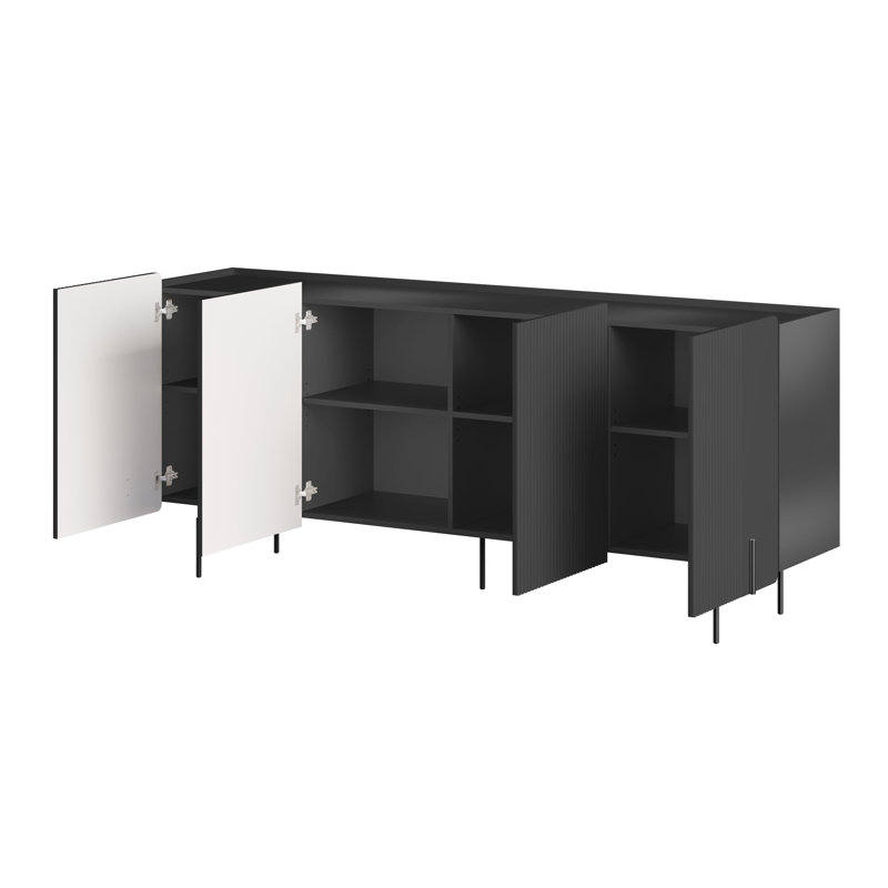 Oteri 200cm Sideboard, Black