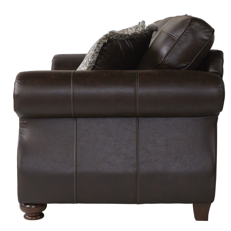 Ensemble de salon 3 pièces Macalla, Polyester Ridgeline Brownie