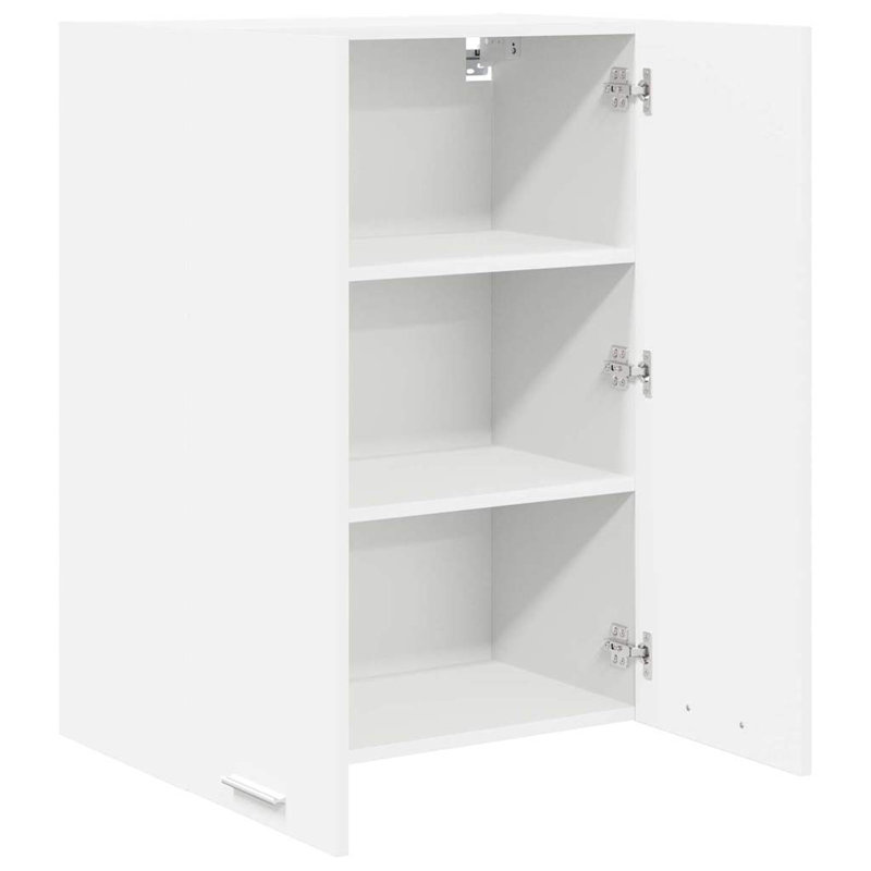 Vidaxl Hanging Cabinet With Storage Riga Artisan Oak 60 X 31 X 80 Cm, 80cm H x 60cm W x 31cm D, White