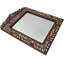 Miroir rétro noué à la main à motif floral