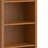 Warm Shaker 72"H Solid Wood Transitional 5-Shelf Bookshelf with Adjustable Shelves and Tapered Legs-1692689746