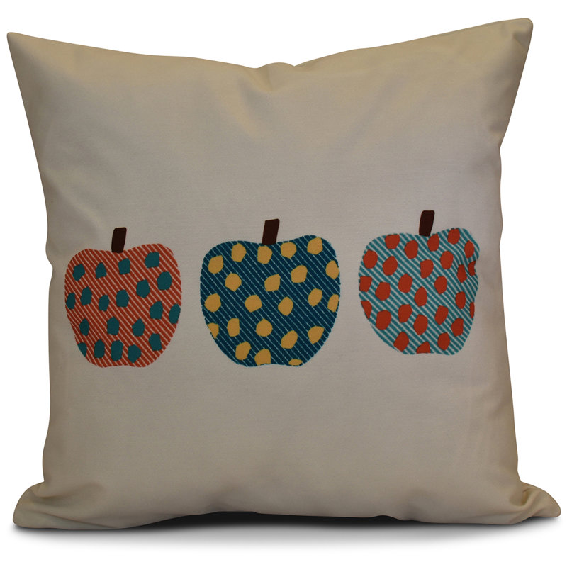 Coussin Flip for Fall Little Pumpkins, Bleu sarcelle, H 20 po x l 20 po x P 2 po
