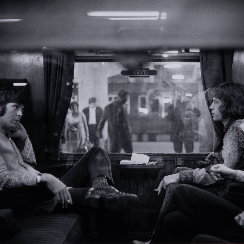 McCartney & Jagger Print by Getty Images, 18" H x 24" W x 1.5" D