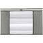 Ensemble de 2 grands sacs de rangement pliables pour édredon, courtepointe avec fenêtre transparente et poignées - ensemble d'édredon très grand facile à installer - organisateur de placard sous le lit
