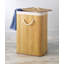Panier à linge rectangulaire en bambou-1322540534