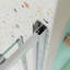 Porte de douche coulissante de 50 à 54 po x H 72 po avec porte en verre trempé de 1/4 po-111691920