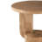 Modern Small Drink End Table With Geometric Base