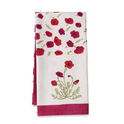 Poppies Cotton Kitchen Towel
