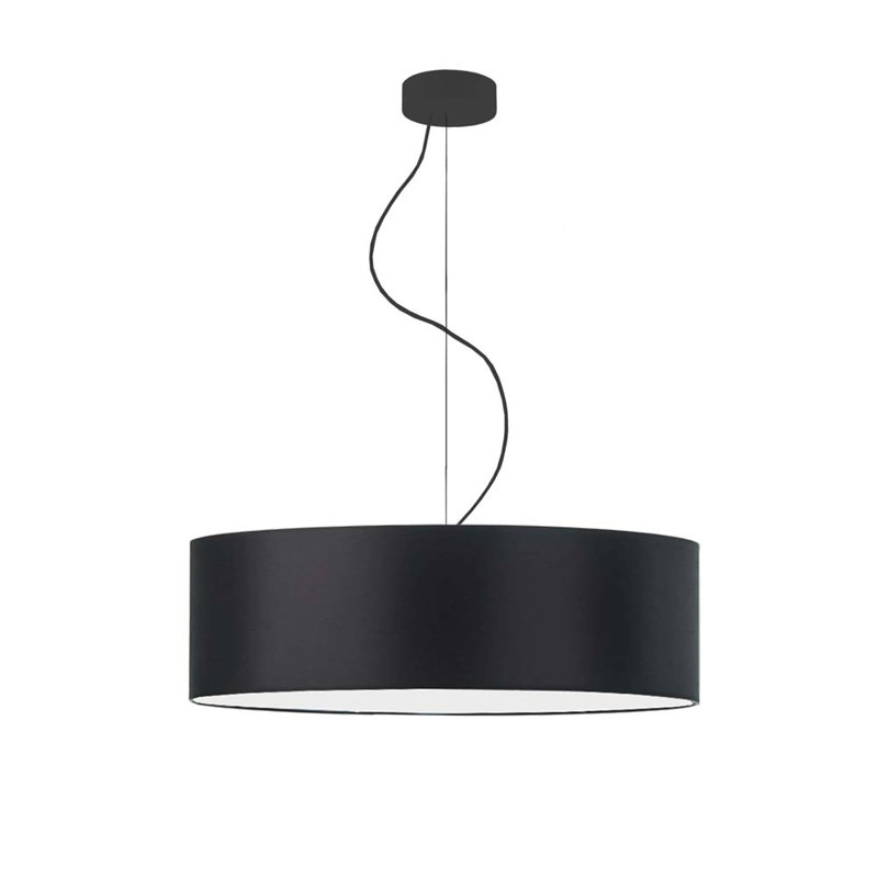 Aubryella 4 - Light Drum Pendant, Black, Black