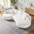 Curved Sofa With Ingenious Shape White