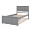 Lit plateforme avec lit gigogne-483959061
