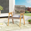 Ensemble de chaises longues en bois d'acacia de qualité supérieure pour la détente en plein air
