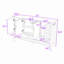 Buffet moderne avec tablettes réglables et rangement ouvert-36324162