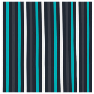 Blue Black Stripes Quilted Bedspread All Sizes