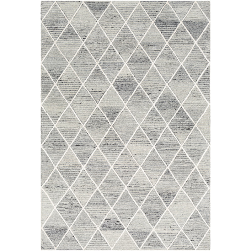 Lynden Hand Tufted Geometric Indoor Rug, Rectangle 8' x 10'