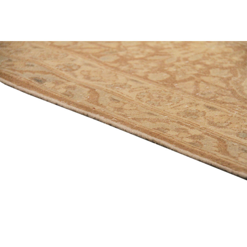 One-of-a-Kind 9'8" X 12'8" 2010s Wool Area Rug in Beige