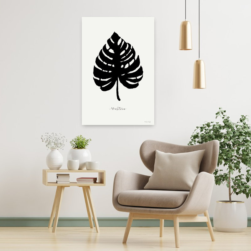 Palmier ébène II, art côtier abstrait, H 36 po x l 24 po