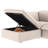 Fairford 5-Piece Upholstered Modern Linen Fabric Sectional With Storage Ottoman-1262559040