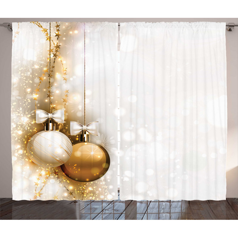 Semi-Sheer Rod Pocket Curtain Panels, 54" x 63"