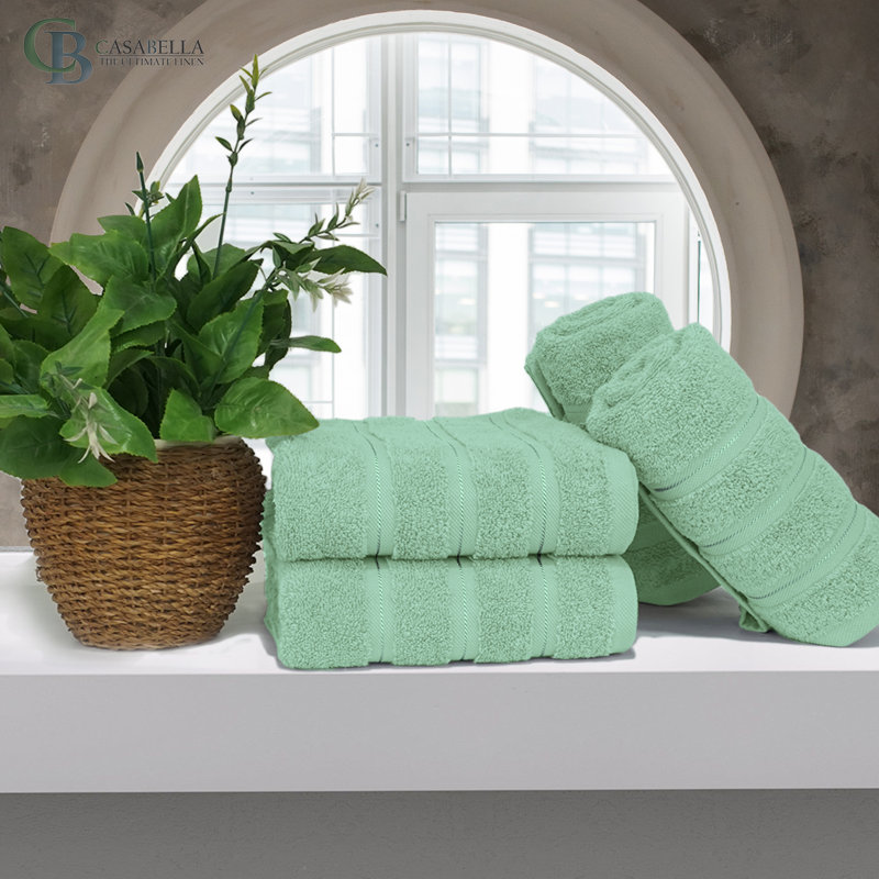 Casabella Luxury Hand Towel, Seafoam