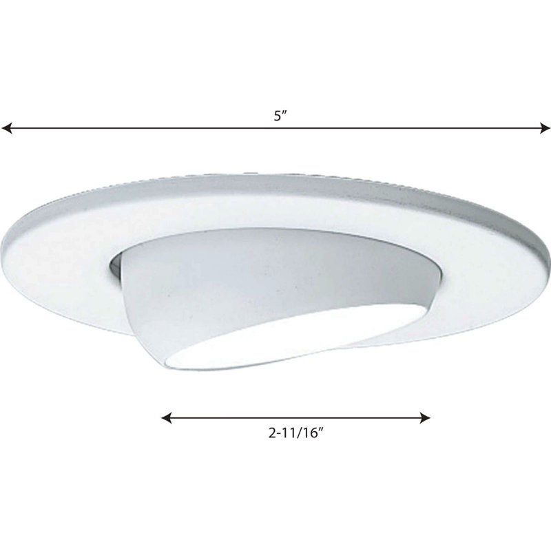 4" Eyeball Recessed Trim, White